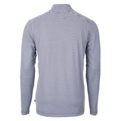 Houston Astros Cutter & Buck Virtue Eco Pique Micro Stripe Big & Tall Recycled Quarter-Zip Pullover Top - MLB Pullover