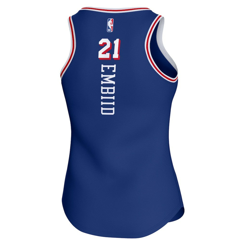 Royal Joel Embiid Philadelphia 76ers Women's Fast Break Player Jersey | NBA