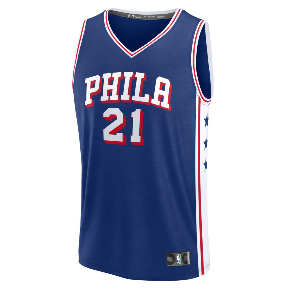 Royal Joel Embiid Philadelphia 76ers Fast Break Replica Jersey | NBA