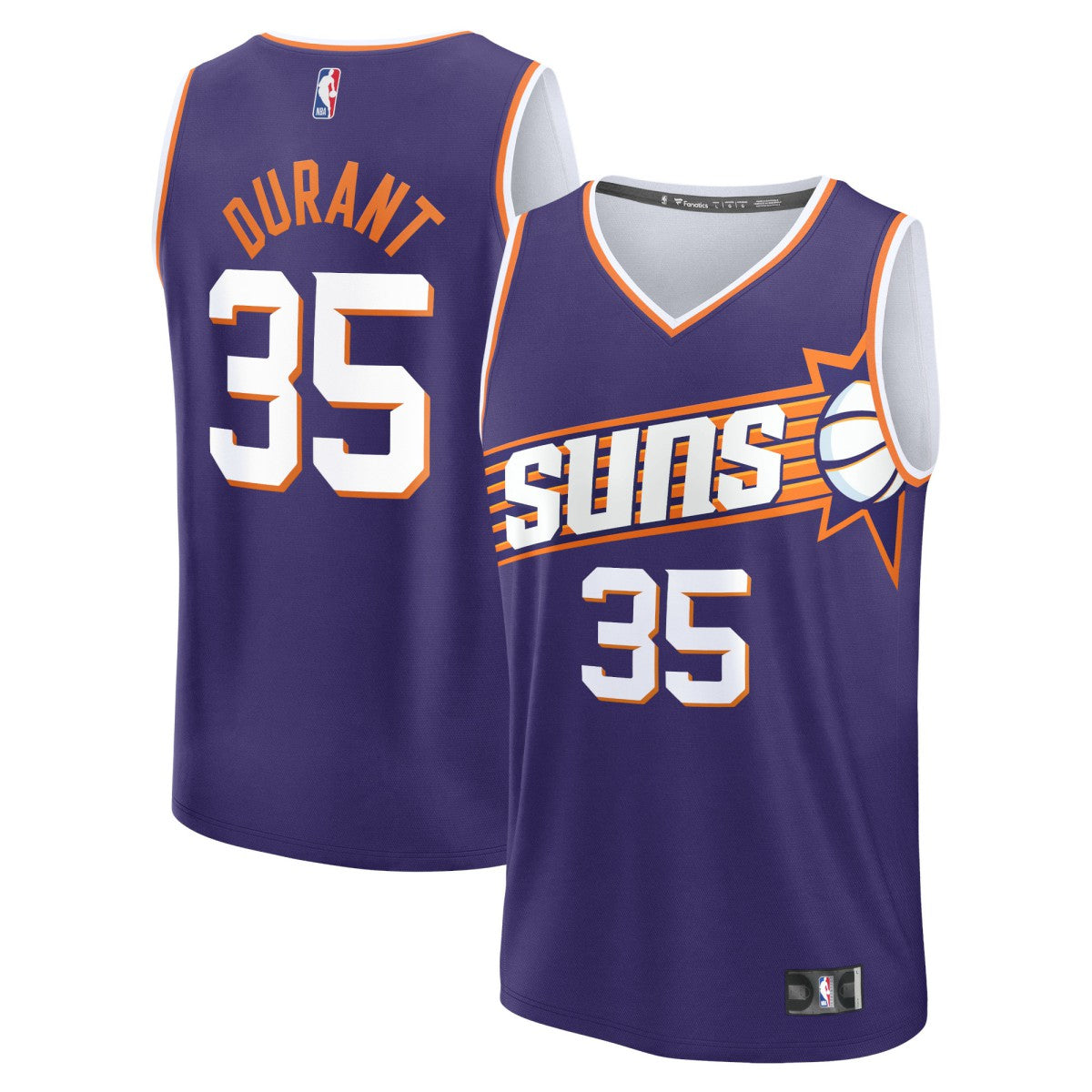 Purple Kevin Durant Phoenix Suns Fast Break Replica Jersey | NBA