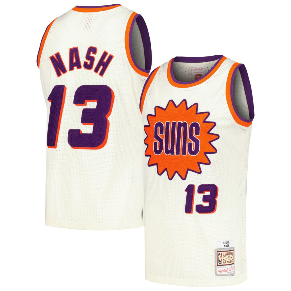 Cream Steve Nash Phoenix Suns Chainstitch Swingman Jersey | NBA