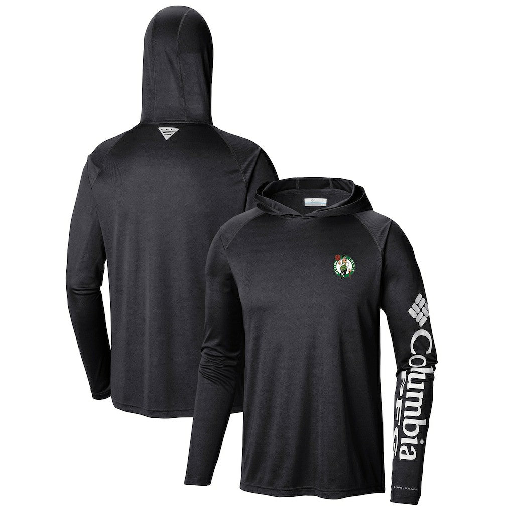 Black Boston Celtics Terminal Tackle Long Sleeve Hoodie T-Shirt | NBA
