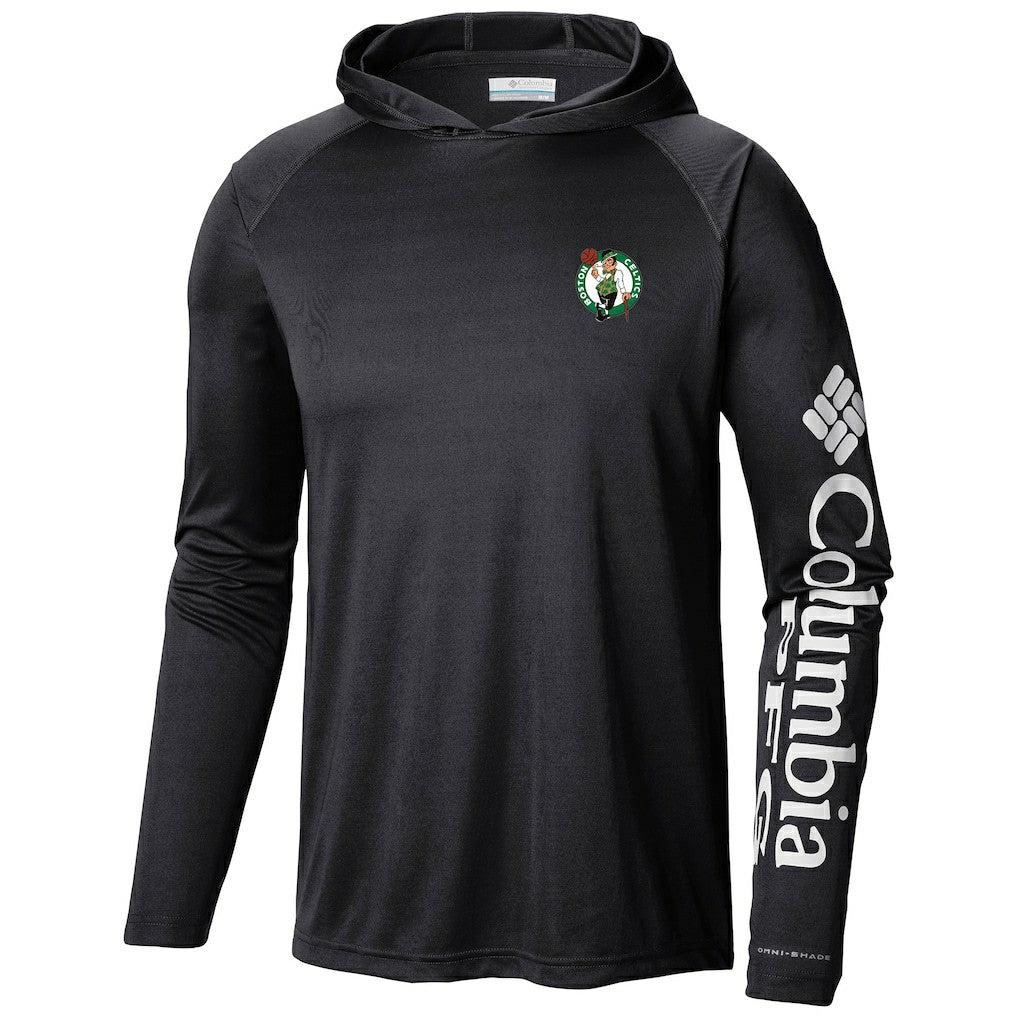 Black Boston Celtics Terminal Tackle Long Sleeve Hoodie T-Shirt | NBA
