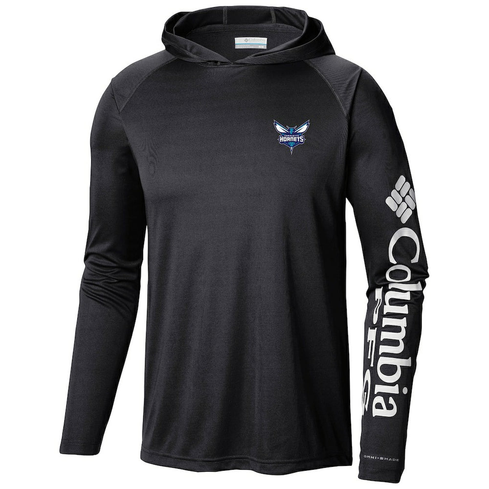 Black Charlotte Hornets Terminal Tackle Long Sleeve Hoodie T-Shirt | NBA