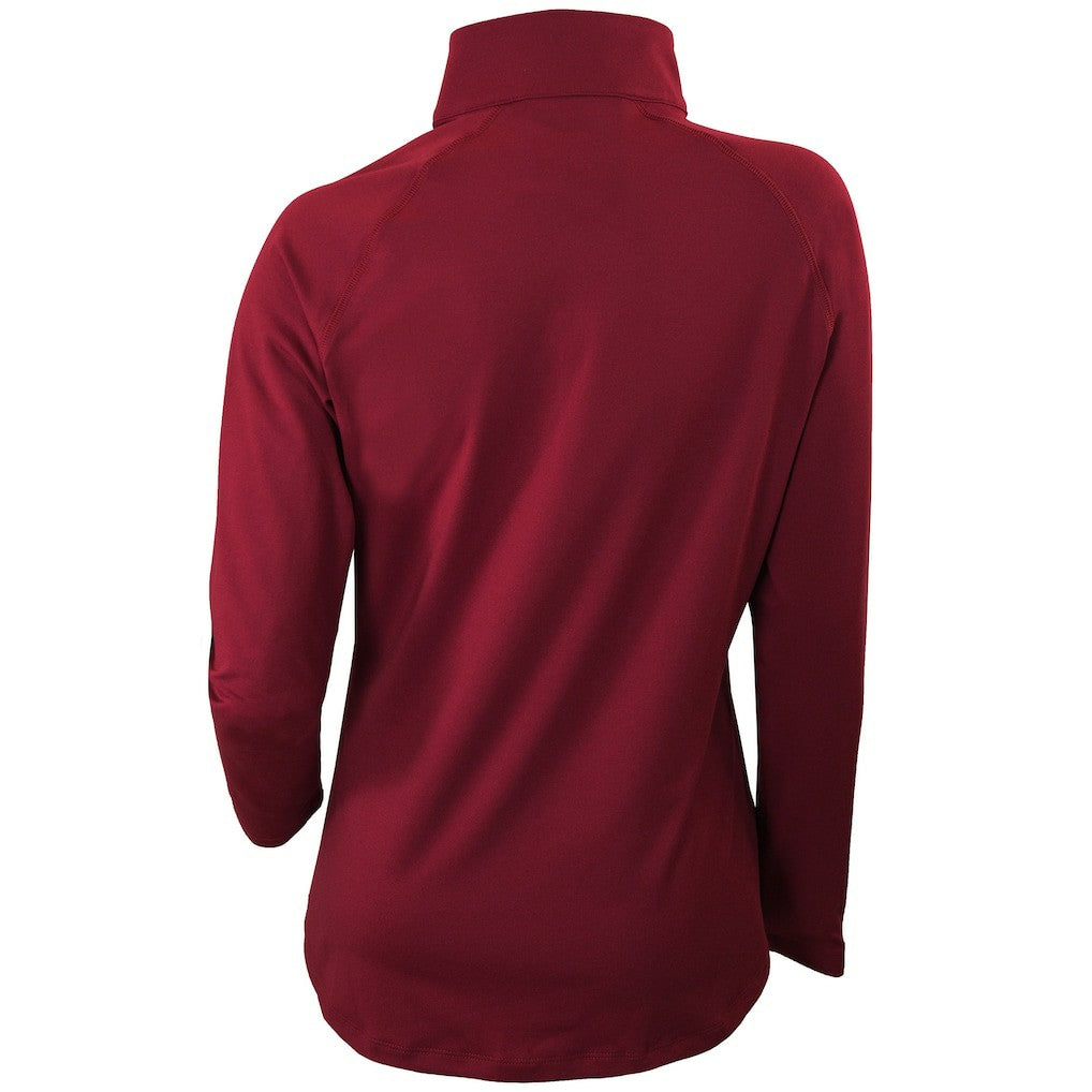 Burgundy Cleveland Cavaliers Women's Omni-Wick Outward Nine Quarter-Zip Pullover Top sale | NBA
