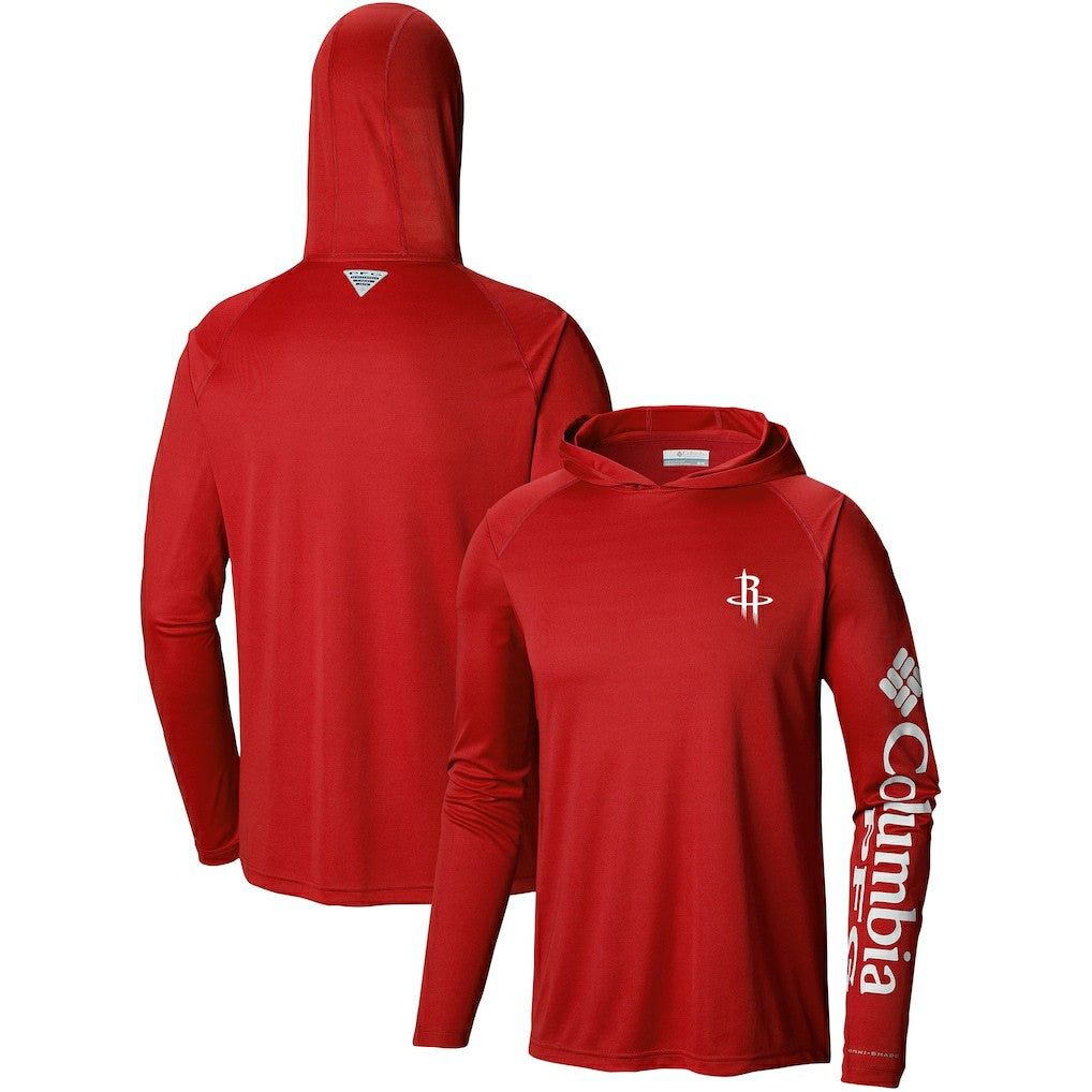 Red Houston Rockets Terminal Tackle Long Sleeve Hoodie T-Shirt sale | NBA