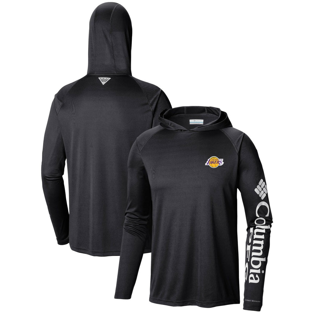 Black Los Angeles Lakers Terminal Tackle Long Sleeve Hoodie T-Shirt | NBA