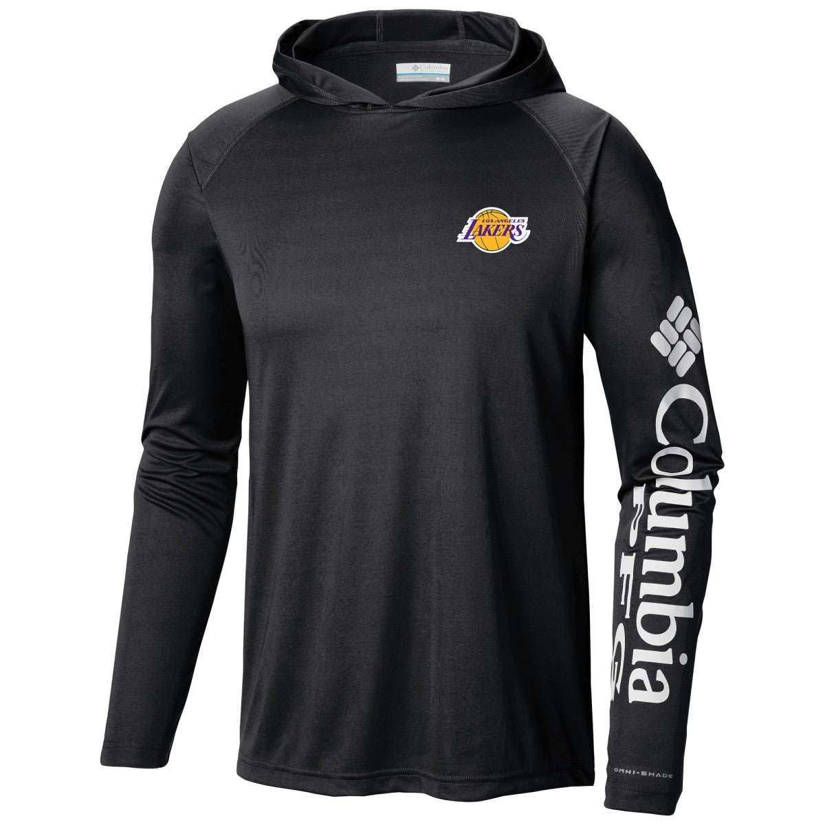 Black Los Angeles Lakers Terminal Tackle Long Sleeve Hoodie T-Shirt | NBA