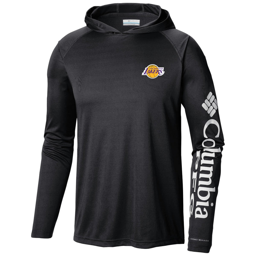 Black Los Angeles Lakers Terminal Tackle Long Sleeve Hoodie T-Shirt | NBA