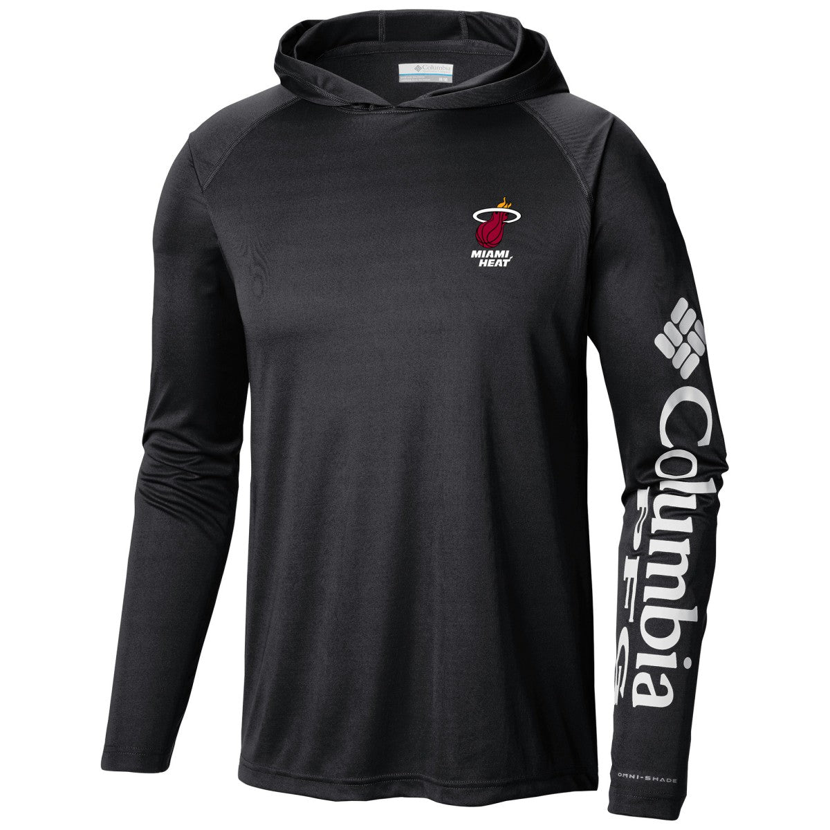 Black Miami Heat Terminal Tackle Long Sleeve Hoodie T-Shirt | NBA