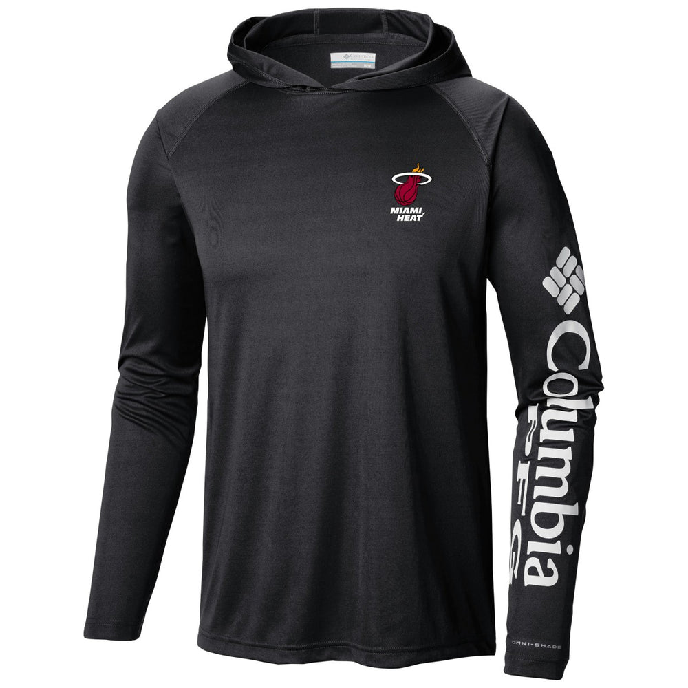 Black Miami Heat Terminal Tackle Long Sleeve Hoodie T-Shirt | NBA