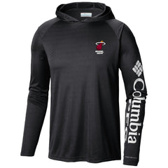 Black Miami Heat Terminal Tackle Long Sleeve Hoodie T-Shirt | NBA