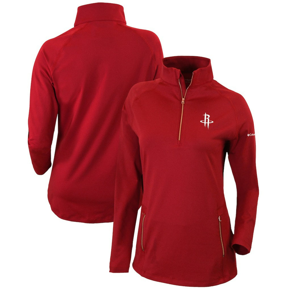 Red Houston Rockets Women's Omni-Wick Outward Nine Quarter-Zip Pullover Top sale | NBA