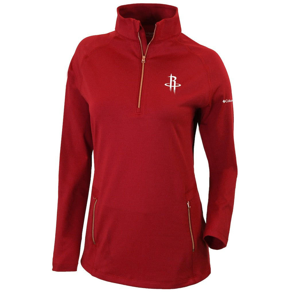 Red Houston Rockets Women's Omni-Wick Outward Nine Quarter-Zip Pullover Top sale | NBA