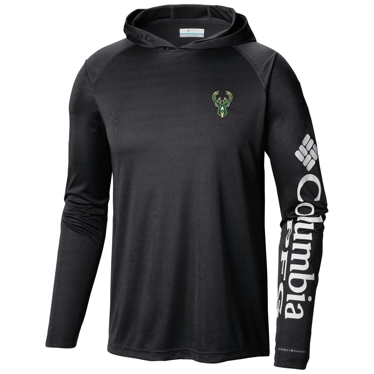 Black Milwaukee Bucks Terminal Tackle Long Sleeve Hoodie T-Shirt | NBA