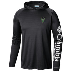 Black Milwaukee Bucks Terminal Tackle Long Sleeve Hoodie T-Shirt | NBA