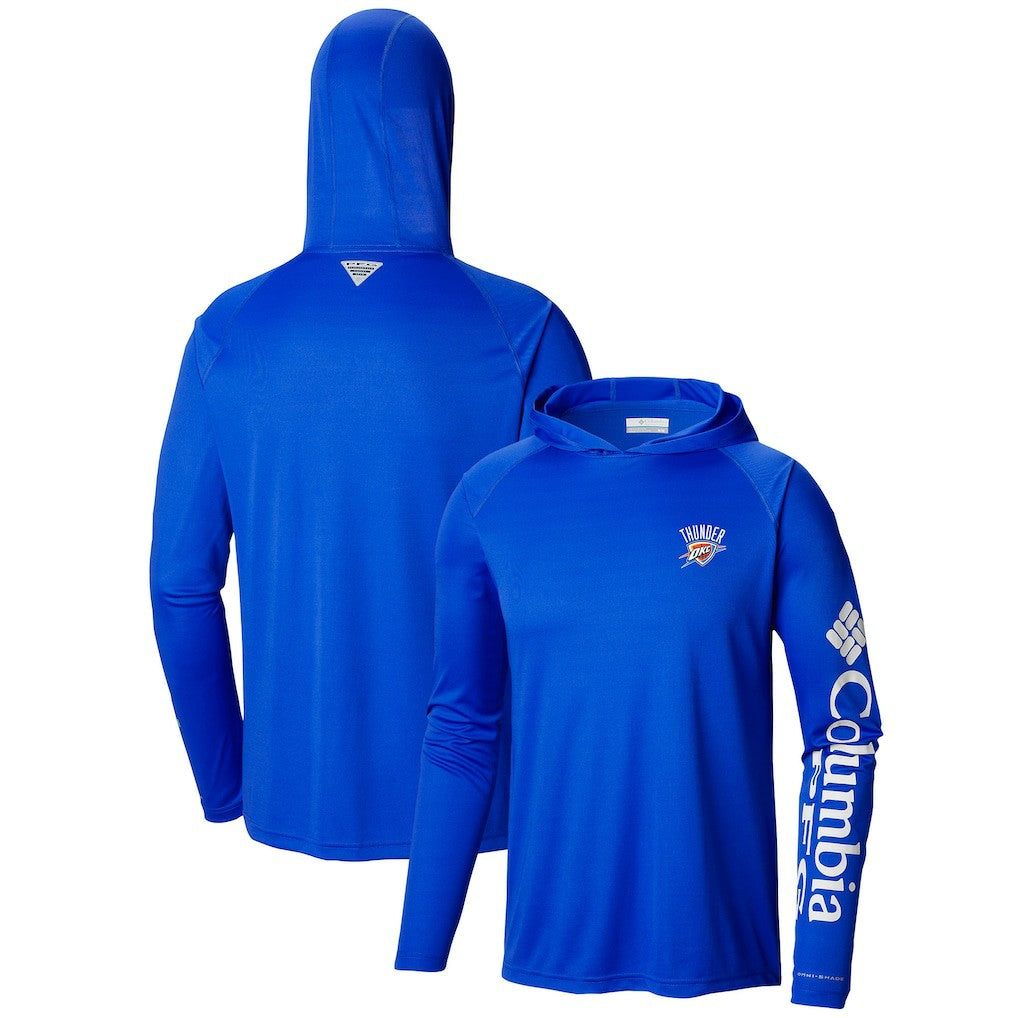 Blue Oklahoma City Thunder Terminal Tackle Long Sleeve Hoodie T-Shirt | NBA