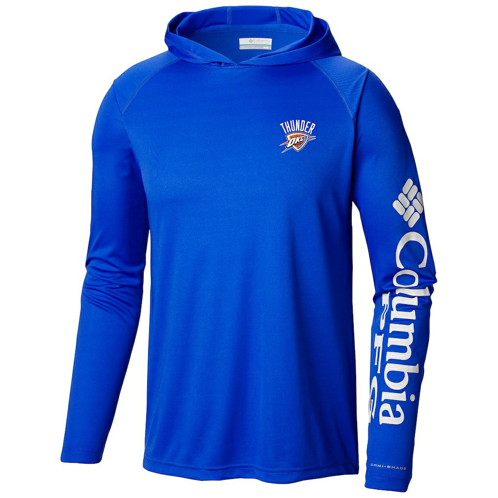 Blue Oklahoma City Thunder Terminal Tackle Long Sleeve Hoodie T-Shirt | NBA