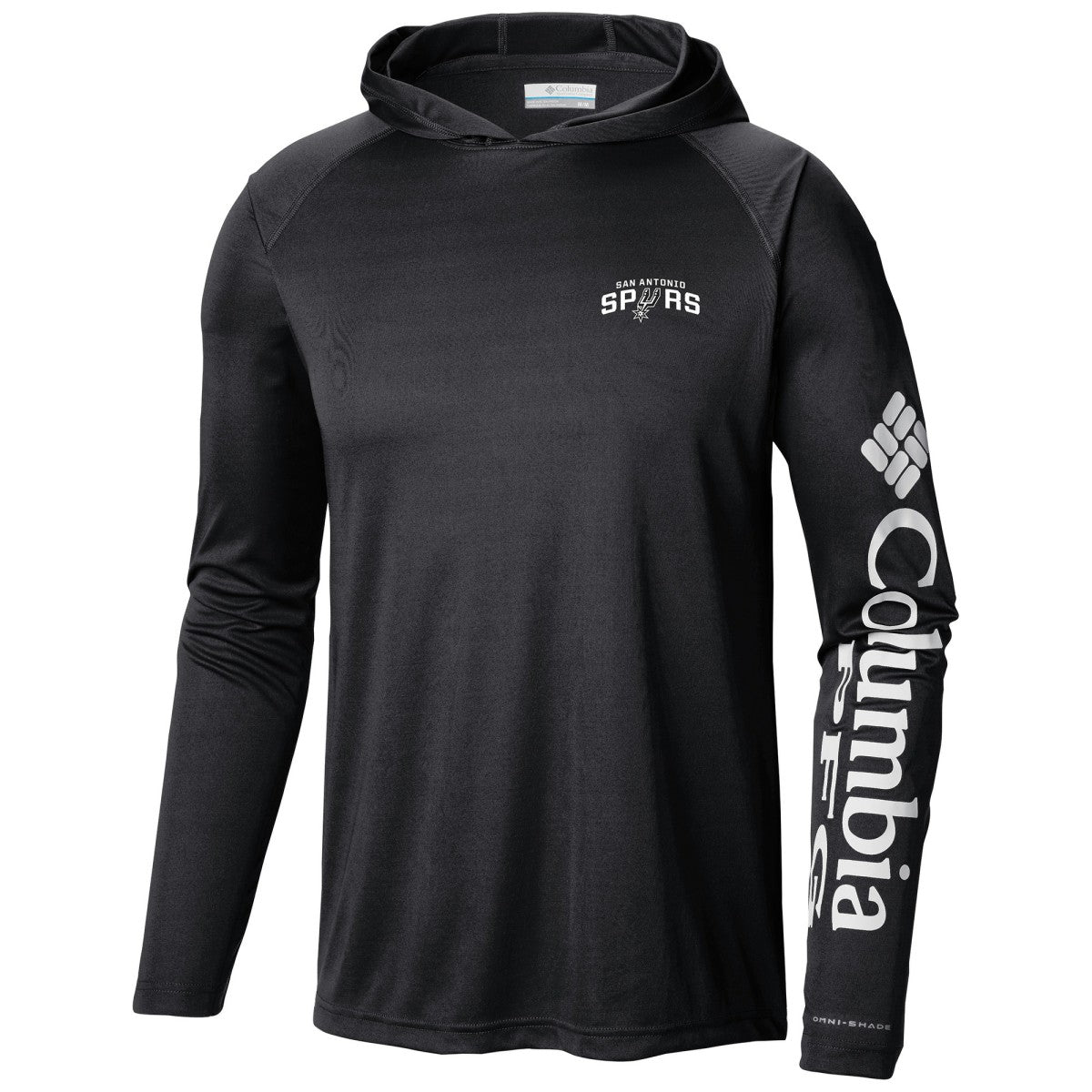 Black San Antonio Spurs Terminal Tackle Long Sleeve Hoodie T-Shirt | NBA