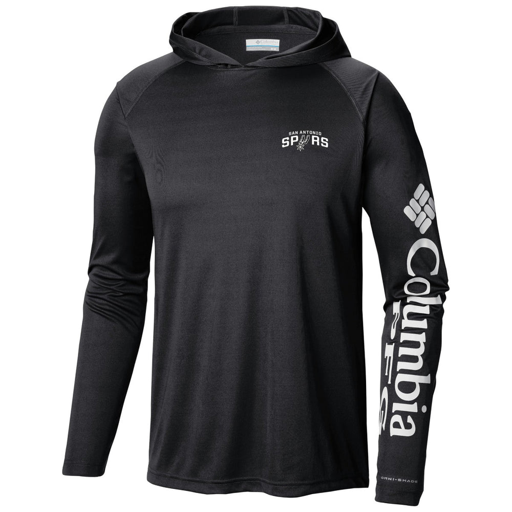 Black San Antonio Spurs Terminal Tackle Long Sleeve Hoodie T-Shirt | NBA