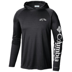 Black San Antonio Spurs Terminal Tackle Long Sleeve Hoodie T-Shirt | NBA