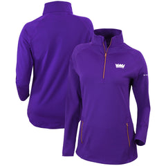 Purple Sacramento Kings Women's Omni-Wick Outward Nine Quarter-Zip Pullover Top | NBA