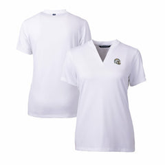 Los Angeles Chargers Cutter & Buck Women's Helmet Logo DryTec Forge Stretch V-Neck Blade Top | NFL Near me