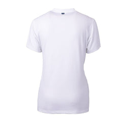 Los Angeles Chargers Cutter & Buck Women's Helmet Logo DryTec Forge Stretch V-Neck Blade Top | NFL Near me