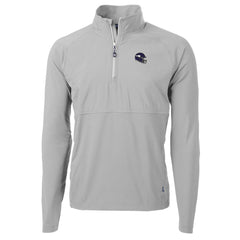 Minnesota Vikings Cutter & Buck Helmet Adapt Eco Knit Hybrid Recycled Quarter-Zip Pullover Top | NFL Outlet