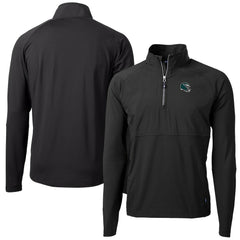 Philadelphia Eagles Cutter & Buck Helmet Adapt Eco Knit Hybrid Recycled Quarter-Zip Pullover Top | NFL US