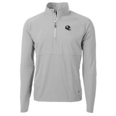 Pittsburgh Steelers Cutter & Buck Helmet Adapt Eco Knit Hybrid Recycled Quarter-Zip Pullover Top | NFL New