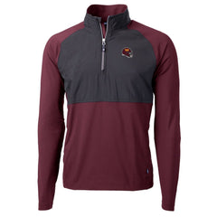 Washington Commanders Cutter & Buck Helmet Adapt Eco Knit Hybrid Recycled Quarter-Zip Pullover Top | NFL On sale