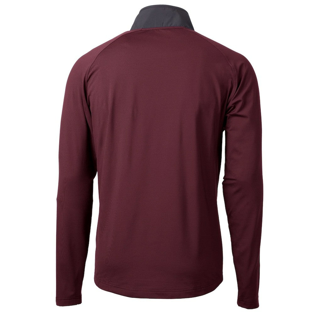 Washington Commanders Cutter & Buck Helmet Adapt Eco Knit Hybrid Recycled Quarter-Zip Pullover Top | NFL On sale
