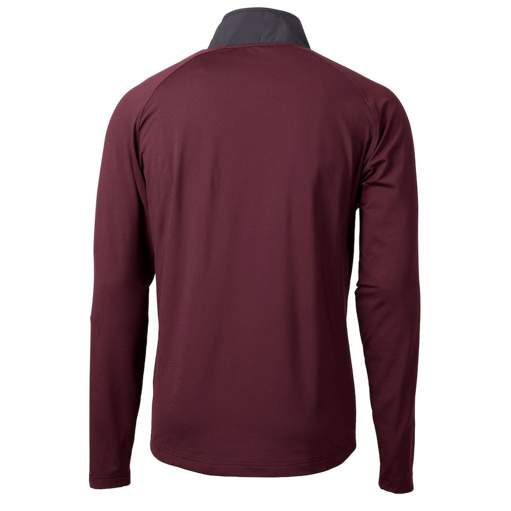 Washington Commanders Cutter & Buck Helmet Adapt Eco Knit Hybrid Recycled Quarter-Zip Pullover Top | NFL On sale