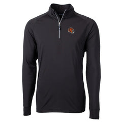 Cincinnati Bengals Cutter & Buck Helmet Adapt Eco Knit Stretch Recycled Quarter-Zip Pullover Top | NFL On sale