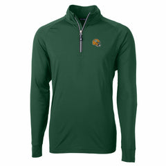 Green Bay Packers Cutter & Buck Helmet Adapt Eco Knit Stretch Recycled Quarter-Zip Pullover Top | NFL Discount