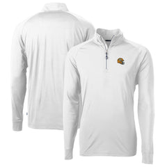 Green Bay Packers Cutter & Buck Helmet Adapt Eco Knit Stretch Recycled Quarter-Zip Pullover Top | NFL US