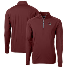 Washington Commanders Cutter & Buck Helmet Adapt Eco Knit Stretch Recycled Quarter-Zip Pullover Top | NFL On sale