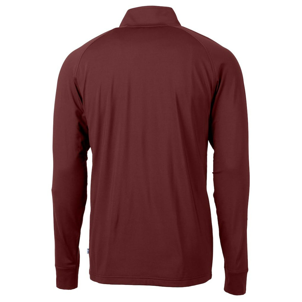 Washington Commanders Cutter & Buck Helmet Adapt Eco Knit Stretch Recycled Quarter-Zip Pullover Top | NFL On sale
