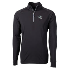 Carolina Panthers Cutter & Buck Helmet Adapt Eco Knit Stretch Recycled Quarter-Zip Pullover Top | NFL Sale