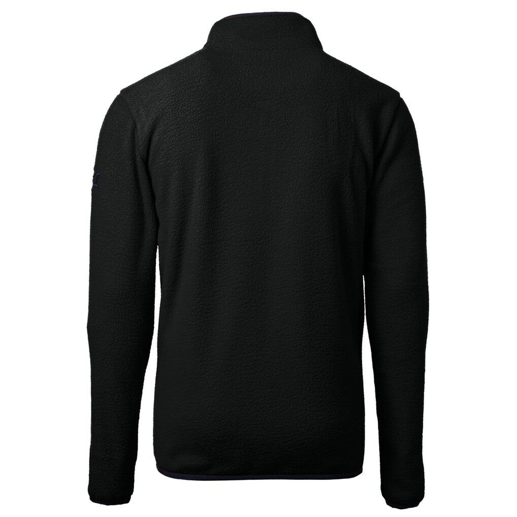 Minnesota Vikings Cutter & Buck Helmet Cascade Eco Sherpa Fleece Quarter-Zip Pullover Jacket | NFL Hot