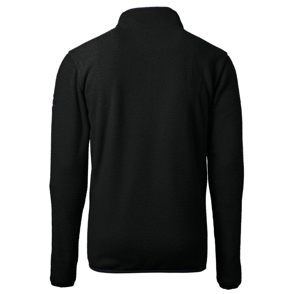 Minnesota Vikings Cutter & Buck Helmet Cascade Eco Sherpa Fleece Quarter-Zip Pullover Jacket | NFL Hot