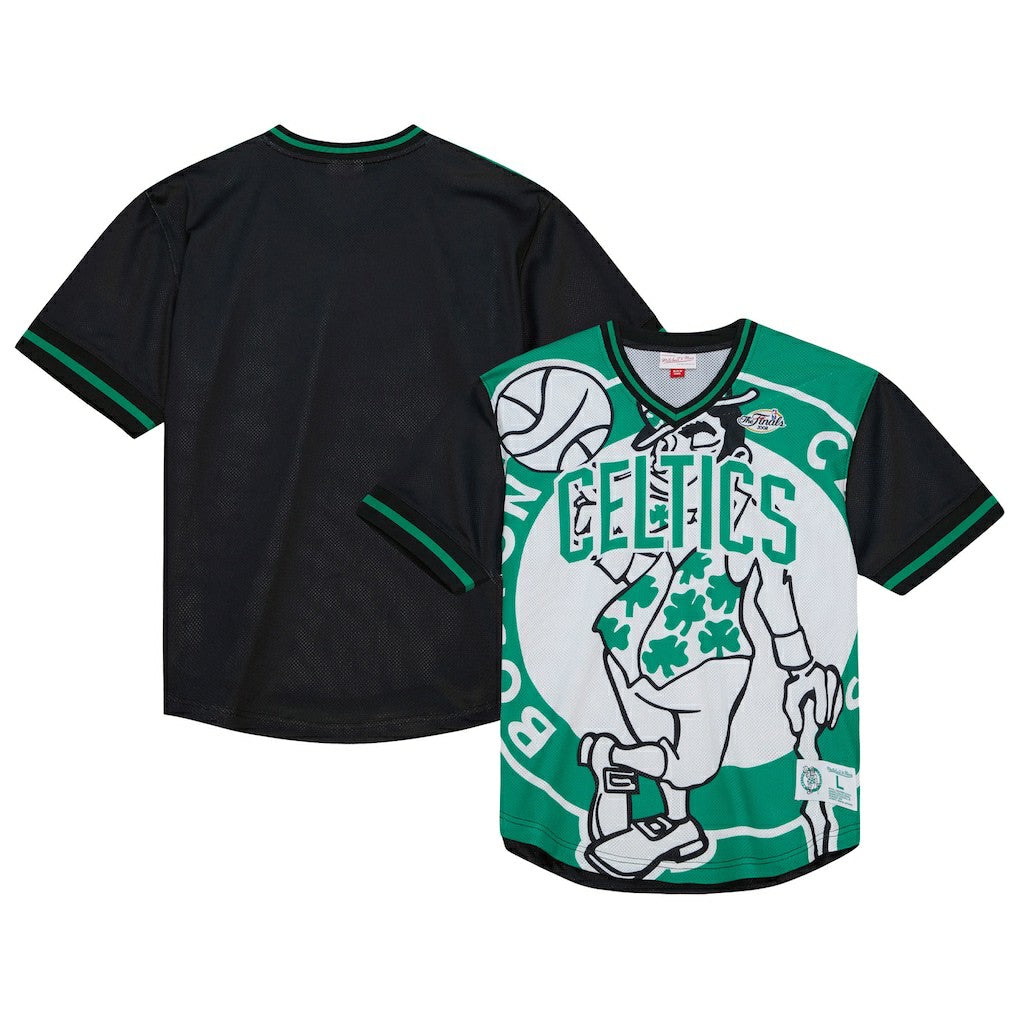 Kelly Green Boston Celtics Jumbotron 3.0 Mesh V-Neck T-Shirt | NBA