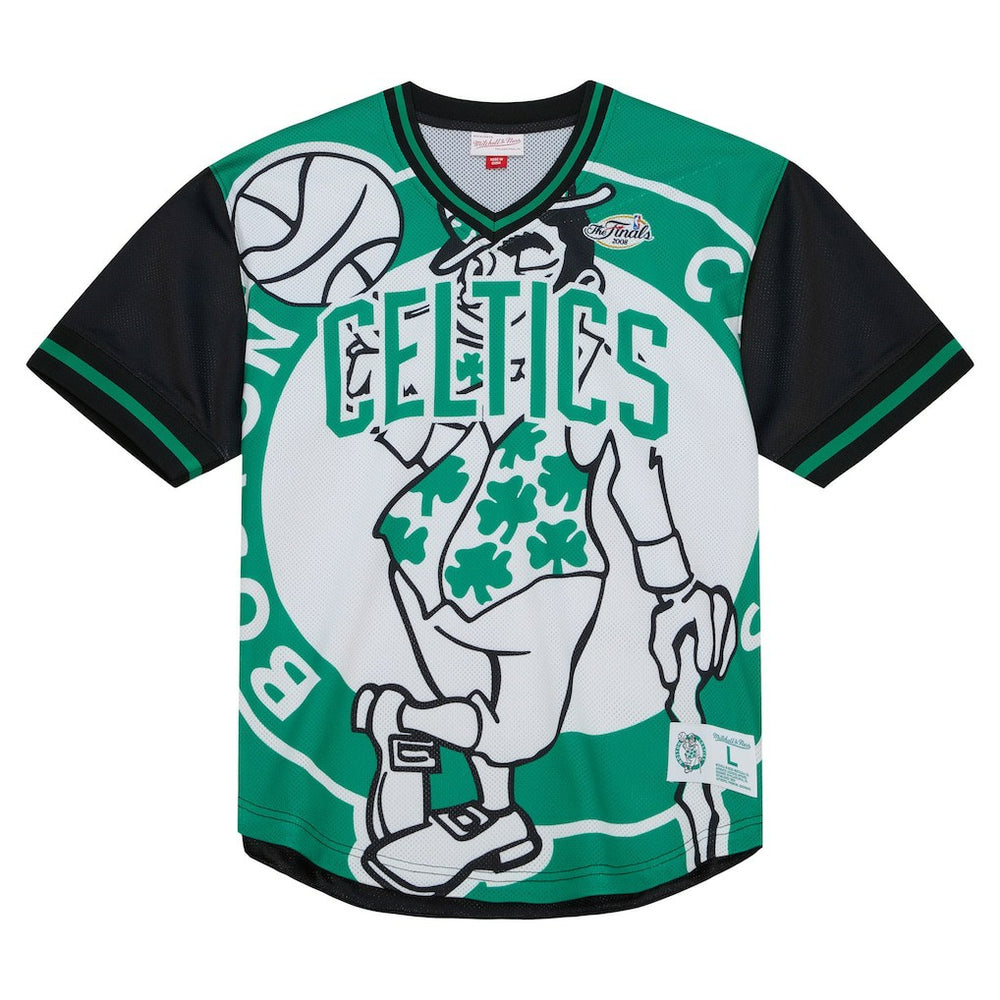 Kelly Green Boston Celtics Jumbotron 3.0 Mesh V-Neck T-Shirt | NBA