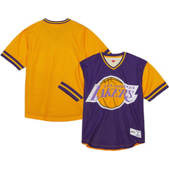 Purple Los Angeles Lakers Jumbotron 3.0 Mesh V-Neck T-Shirt | NBA