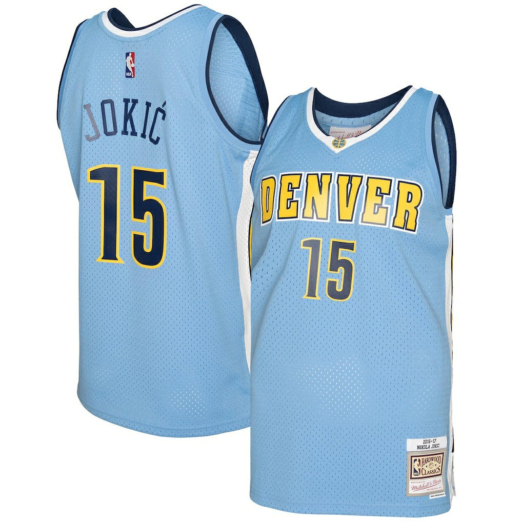 Light Blue Nikola Jokic Denver Nuggets 2016/17 Swingman Jersey sale | NBA