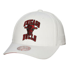 White Chicago Bulls Hardwood Classics All In Retro Snapback Hat | NBA