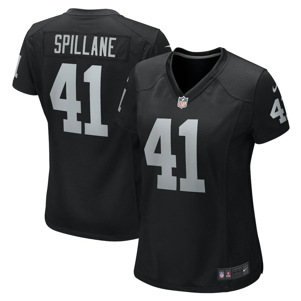 Las Vegas Raiders Robert Spillane  Women's Game Player Jersey | NFL Outlet