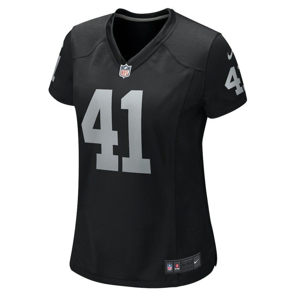 Las Vegas Raiders Robert Spillane  Women's Game Player Jersey | NFL Outlet