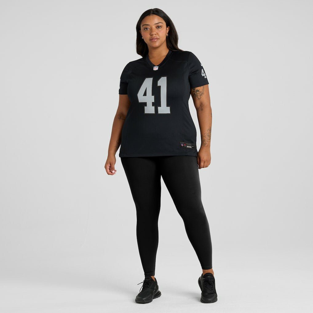 Las Vegas Raiders Robert Spillane  Women's Game Player Jersey | NFL Outlet